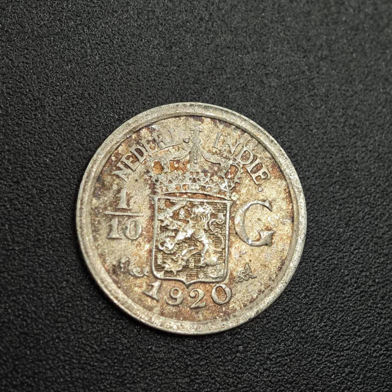 【淘币小摊】限时拍第七百八十拍  小银币场  满百包邮可预留两周  周一统一发货  荷属东印度1920年1/10盾银币