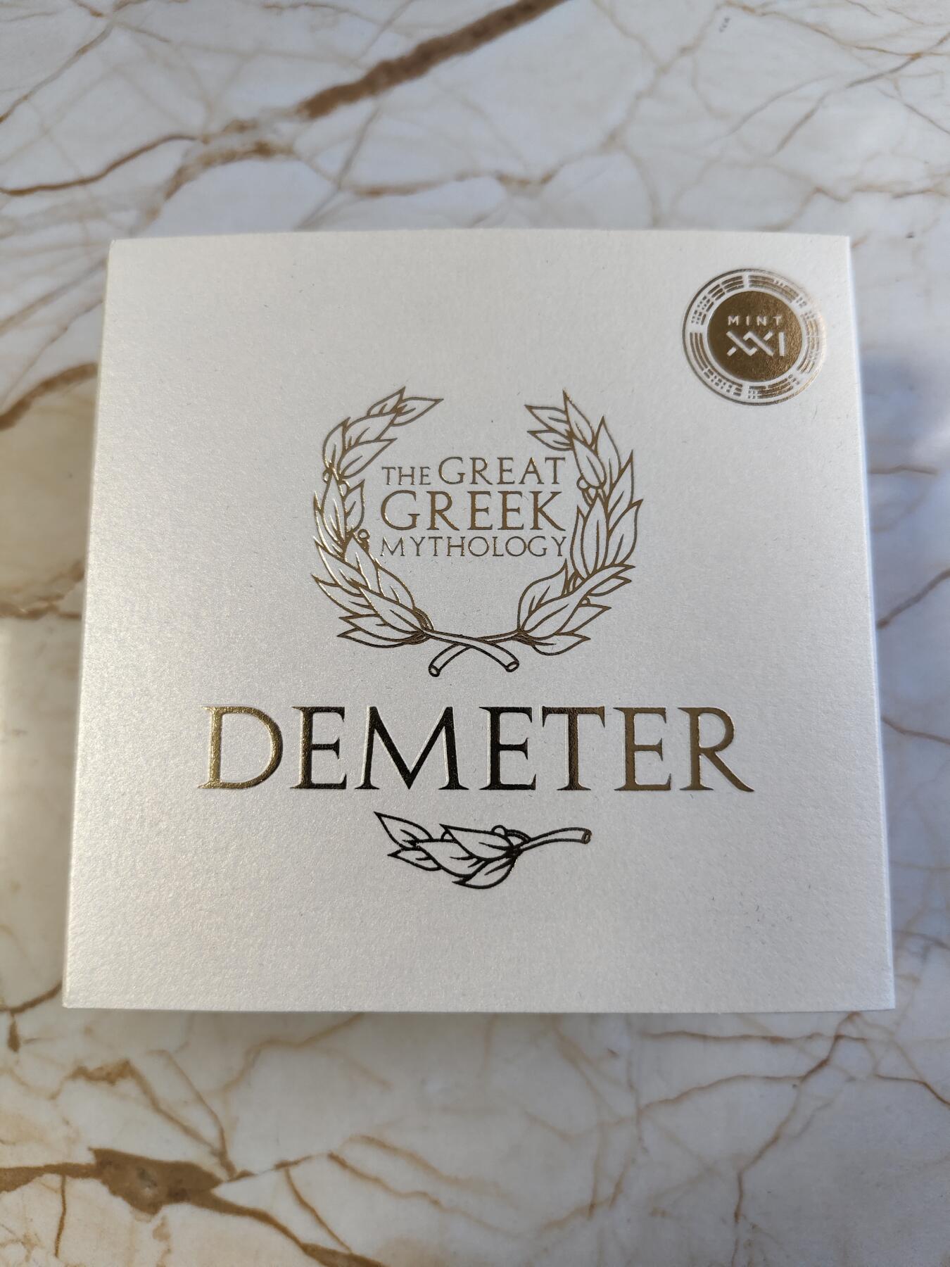 第180期拍卖【长期征集拍品】【北京币展专场】 喀麦隆2023年希腊神话生育女神得墨忒耳2盎司纪念银币，999银，发行500枚