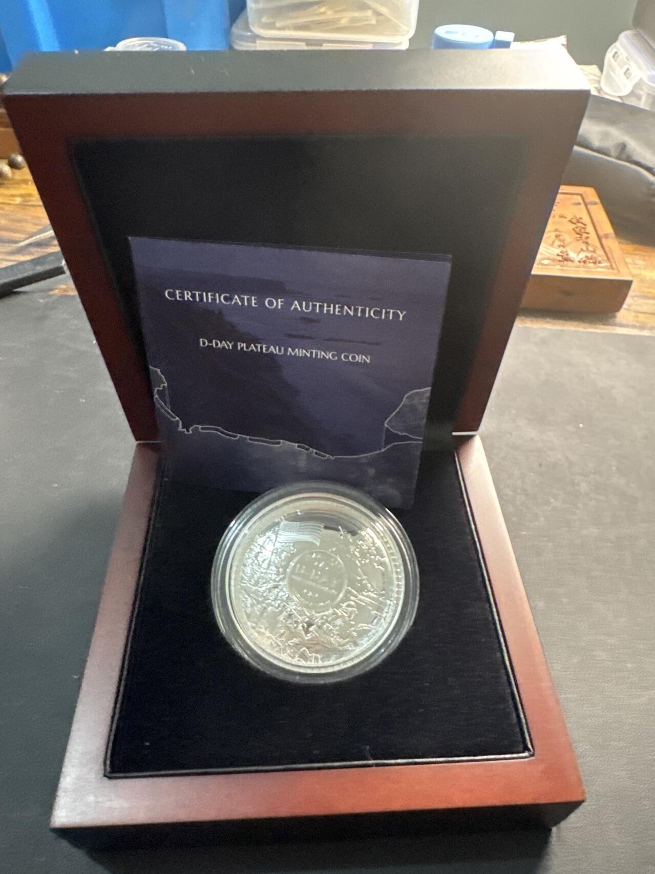 ❤️【币观天下】❤️ 第329期钱币拍卖- 2025.10.31周五晚上6点半场-长期征集拍品 所罗门群岛2024年诺曼底登陆80周年D-DAY银币999银50克发行量440枚