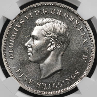 修遠堂世界钱币第九十一期 - NGC PL64 1951年英国马剑5先令 带原盒 铜镍合金