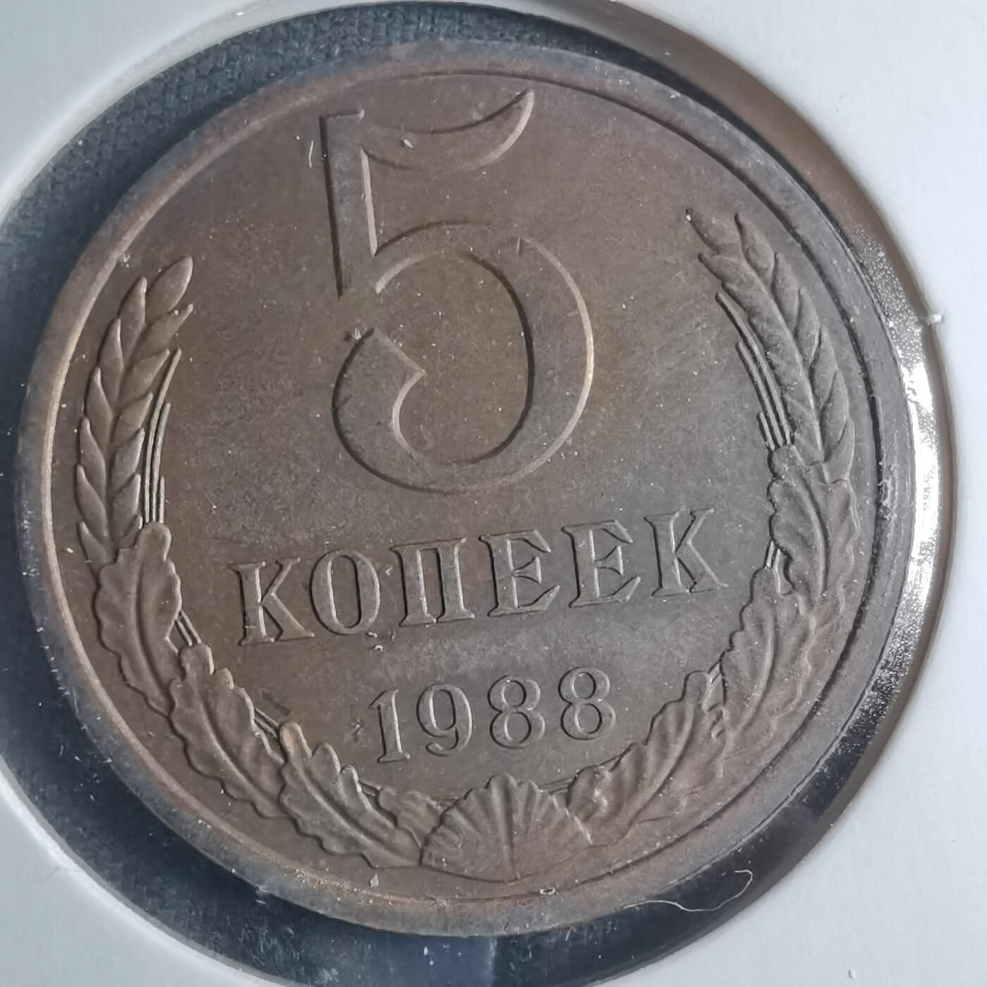 沼泽如烟--第885场 苏联1988年5戈比