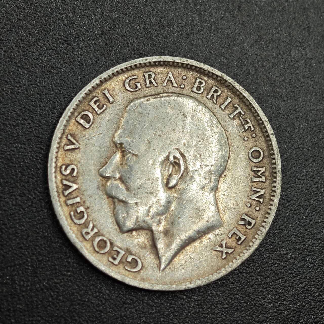 【淘币小摊】限时拍第七百八十拍  小银币场  满百包邮可预留两周  周一统一发货  英国1919年乔治五世6便士银币