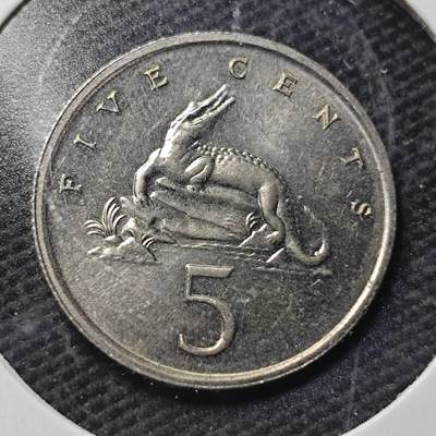 KK钱币收藏小铺  第360场  2月预留时间 周末发货 -  牙买加5分 好品