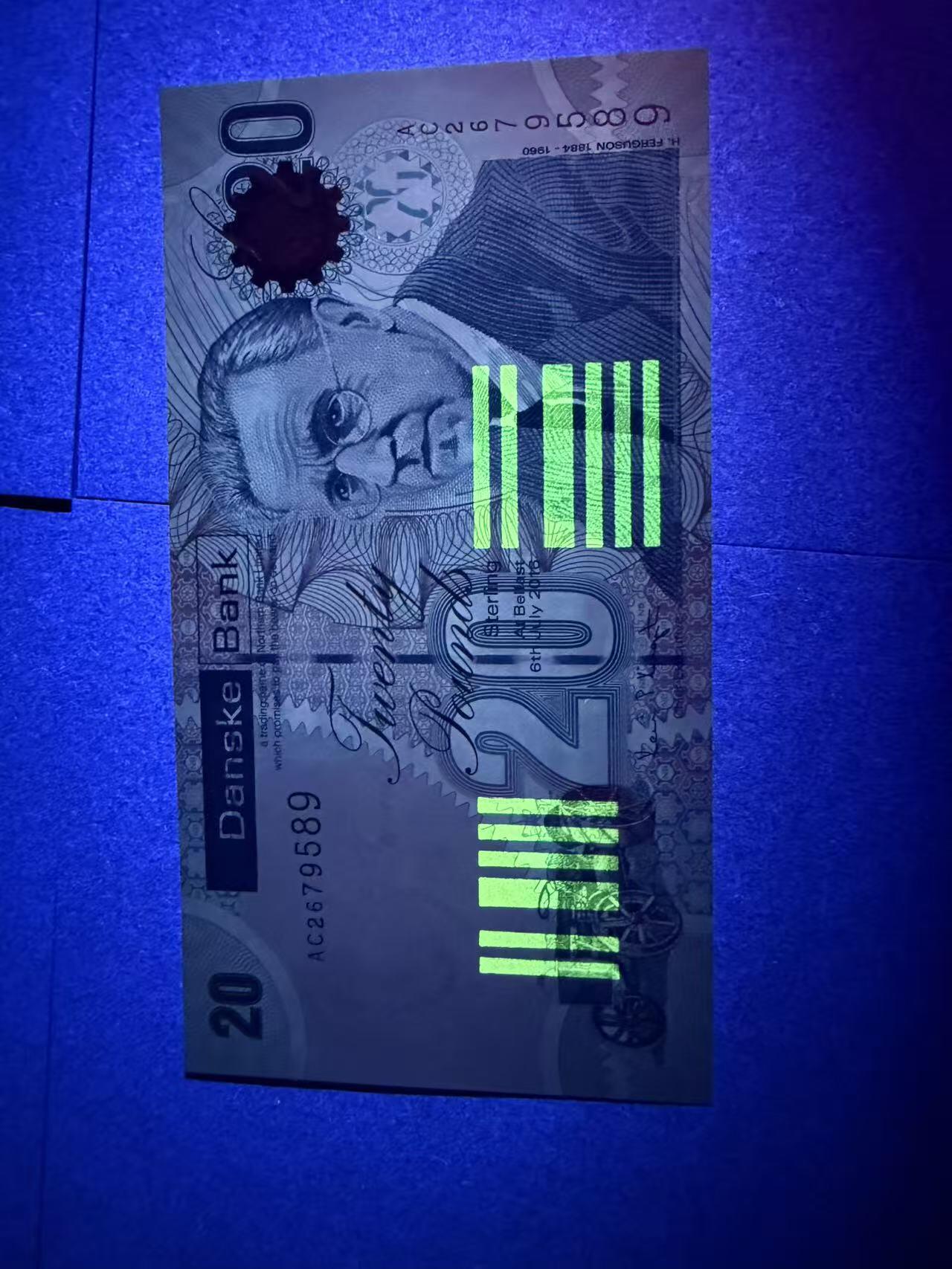 【礼羽收藏】🌏世界钱币拍卖第109期 2016年北爱尔兰20镑丹斯克银行 unc