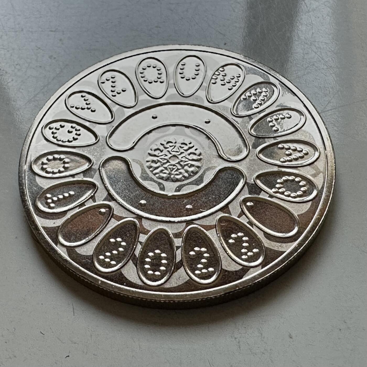 🌹外币初藏🌹🐯2025年第121场  每周二四六晚8️⃣点 哈萨克纪念币 哈萨克斯坦2022年九颗石子游戏100坚戈纪念币 发行量2万枚 精制币a