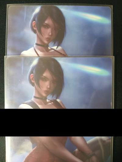 花开卡拍第45期（11月2号周日截拍，品控勿拍!!!拍品不寄存，运费5元，自制卡难免瑕疵，可能存在轻微撞角爆边等出厂瑕疵，品控介意勿拍！） - 艾达王收藏卡 艺术双服饰，渐变普卡2张