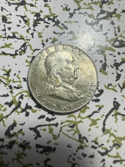 外国钱币，章 - 原光，美国富兰克林半元，偏少