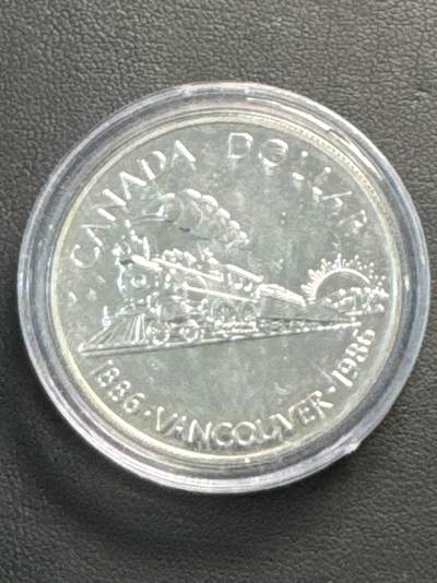 ❤️【币观天下】❤️ 第329期钱币拍卖- 2025.10.31周五晚上6点半场-长期征集拍品 - 克劳斯世界硬币大赛获奖最佳银币和最佳克朗币两项大奖加拿大1986年温哥华建城暨铁路通车100周年银币500银23.33克直径36.07毫米