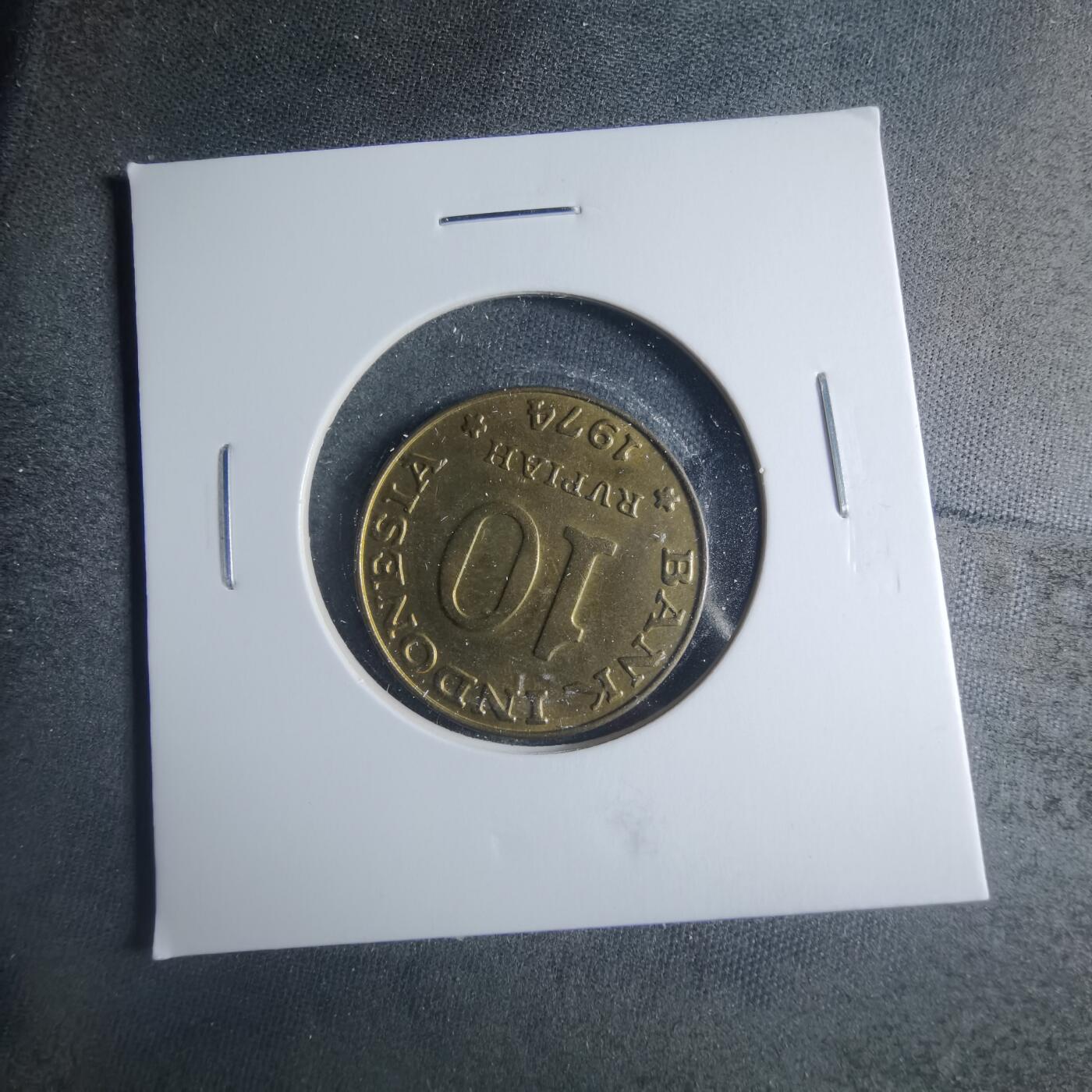 沼泽如烟--第885场 印度尼西亚1974年10卢比