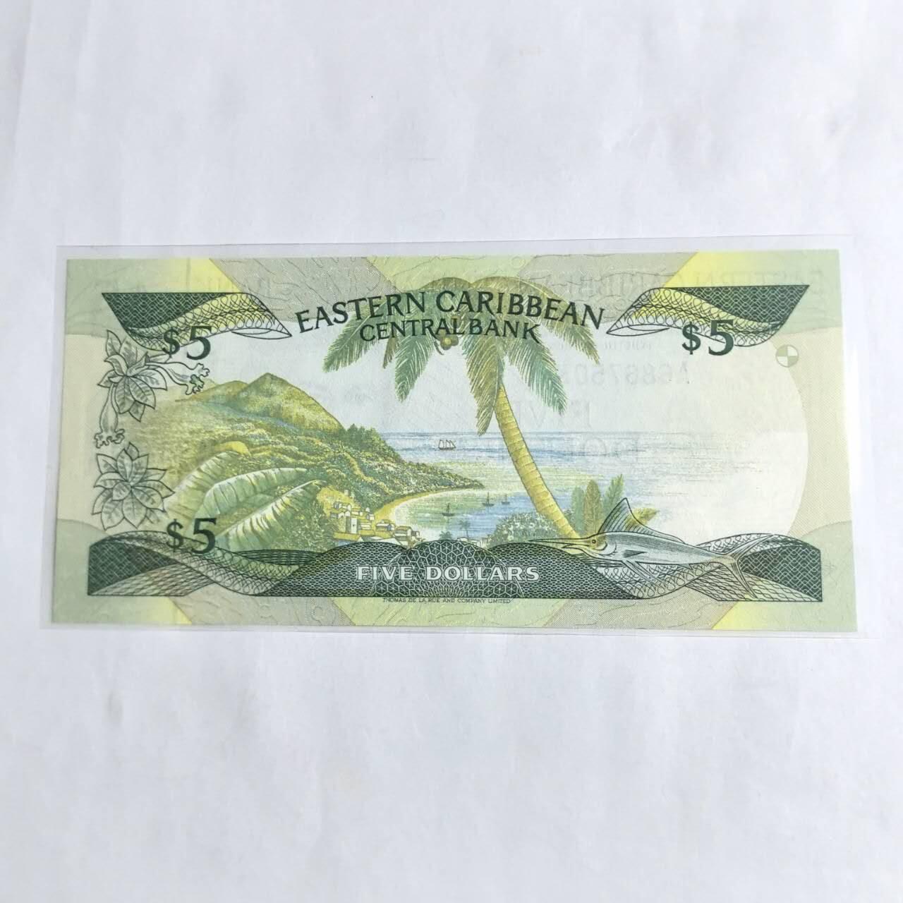 各国外币第96期 品种好大部分全新 东加勒比5元 全新连号
