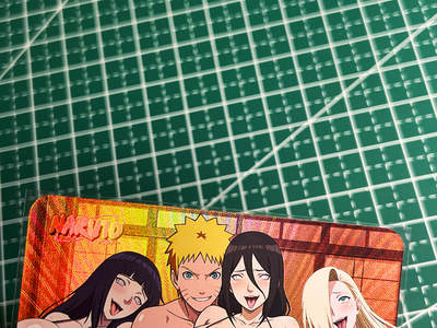 显眼宝35期 佣金1起 10月29日晚20:30截拍  - 嘎嘎鸭卡牌   常驻卡系列     火影忍者   共1张   折彩工艺   大卡尺寸  63*88