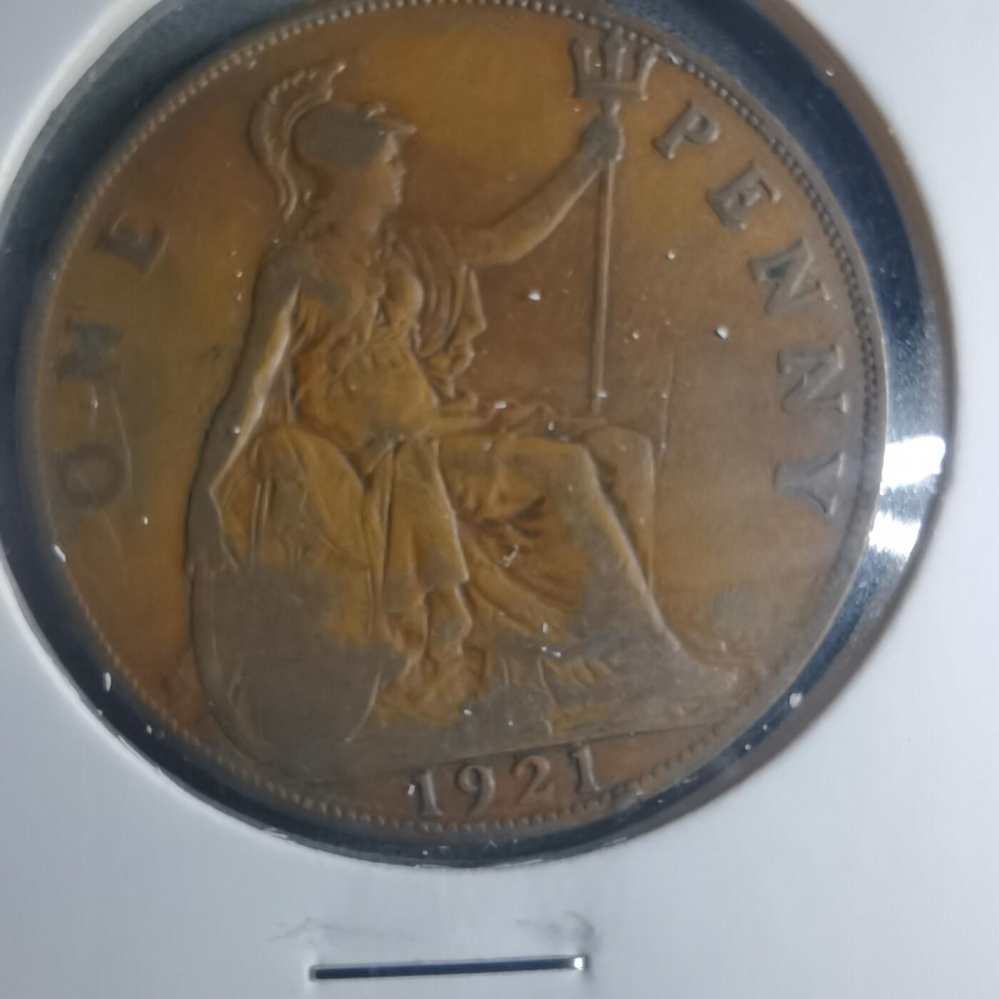 沼泽如烟--第885场 英国1921年1便士