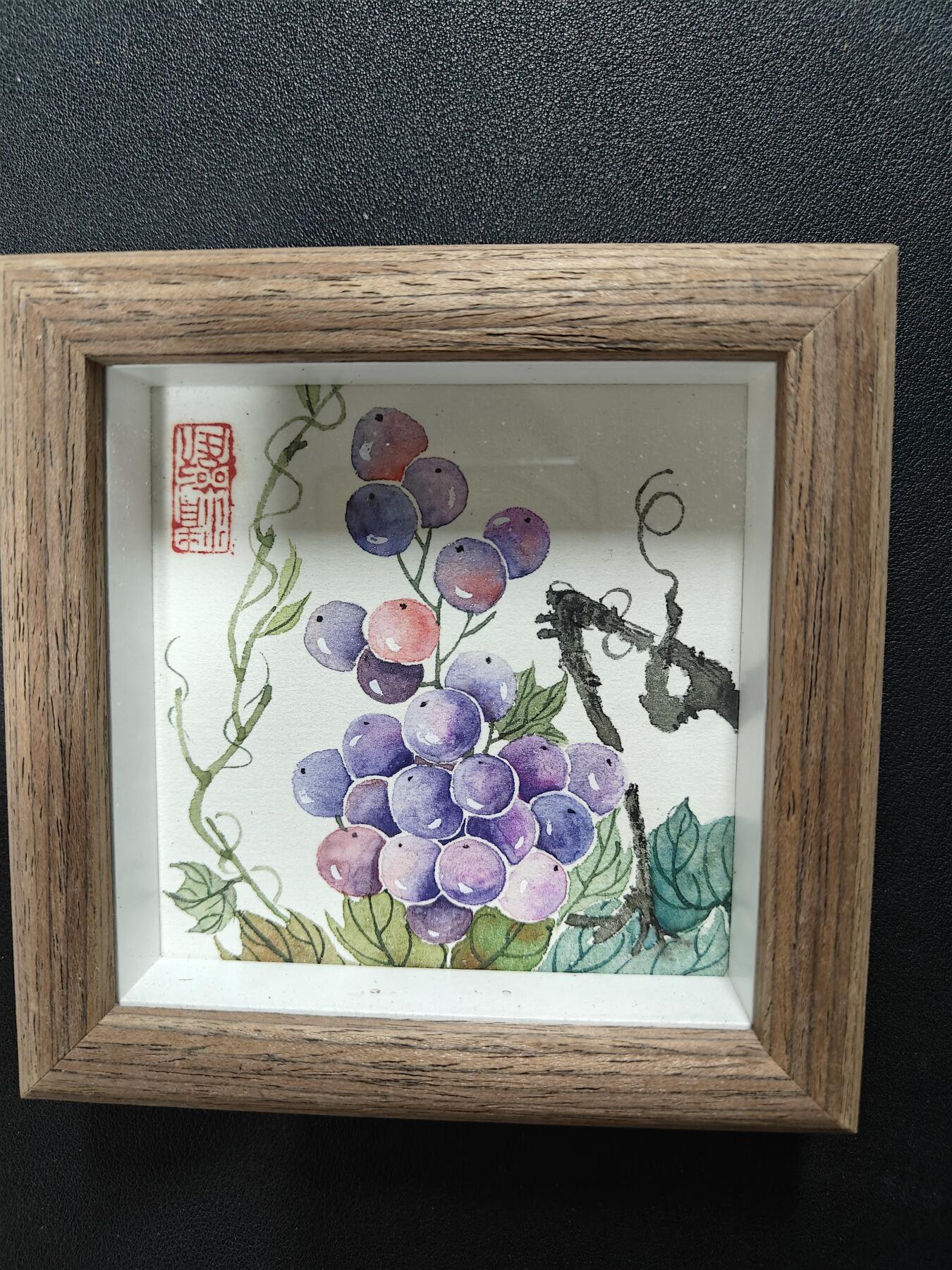 天玑星卡拍第134期《11.3周一截拍》持续收拍收评中 满赠卡需备注 【手绘摆台】高旭升 葡萄 手绘摆台