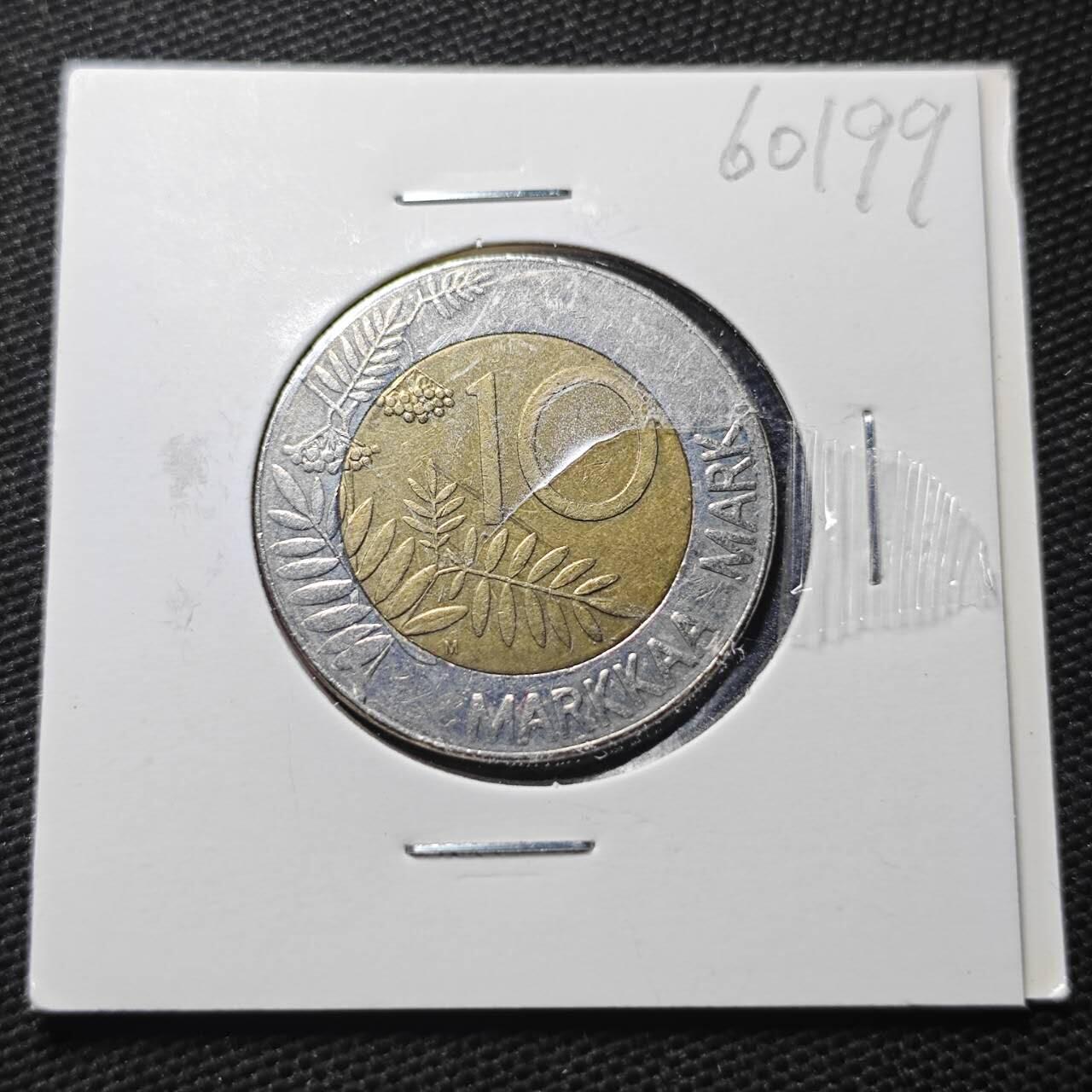 KK钱币收藏小铺  第360场  2月预留时间 周末发货  芬兰10马克双色币