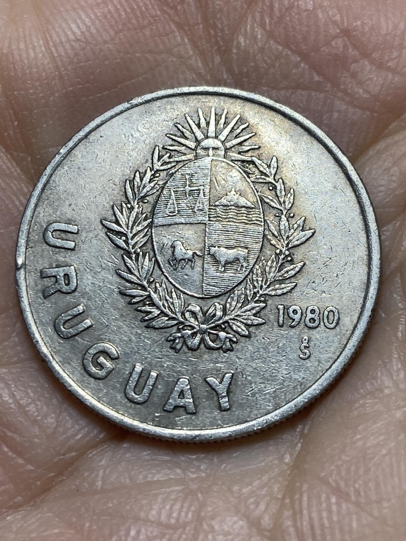 2025年第一百一十九场(总第一百四十五场）外国好品散币(免佣金) 乌拉圭🇺🇾1980年1比索