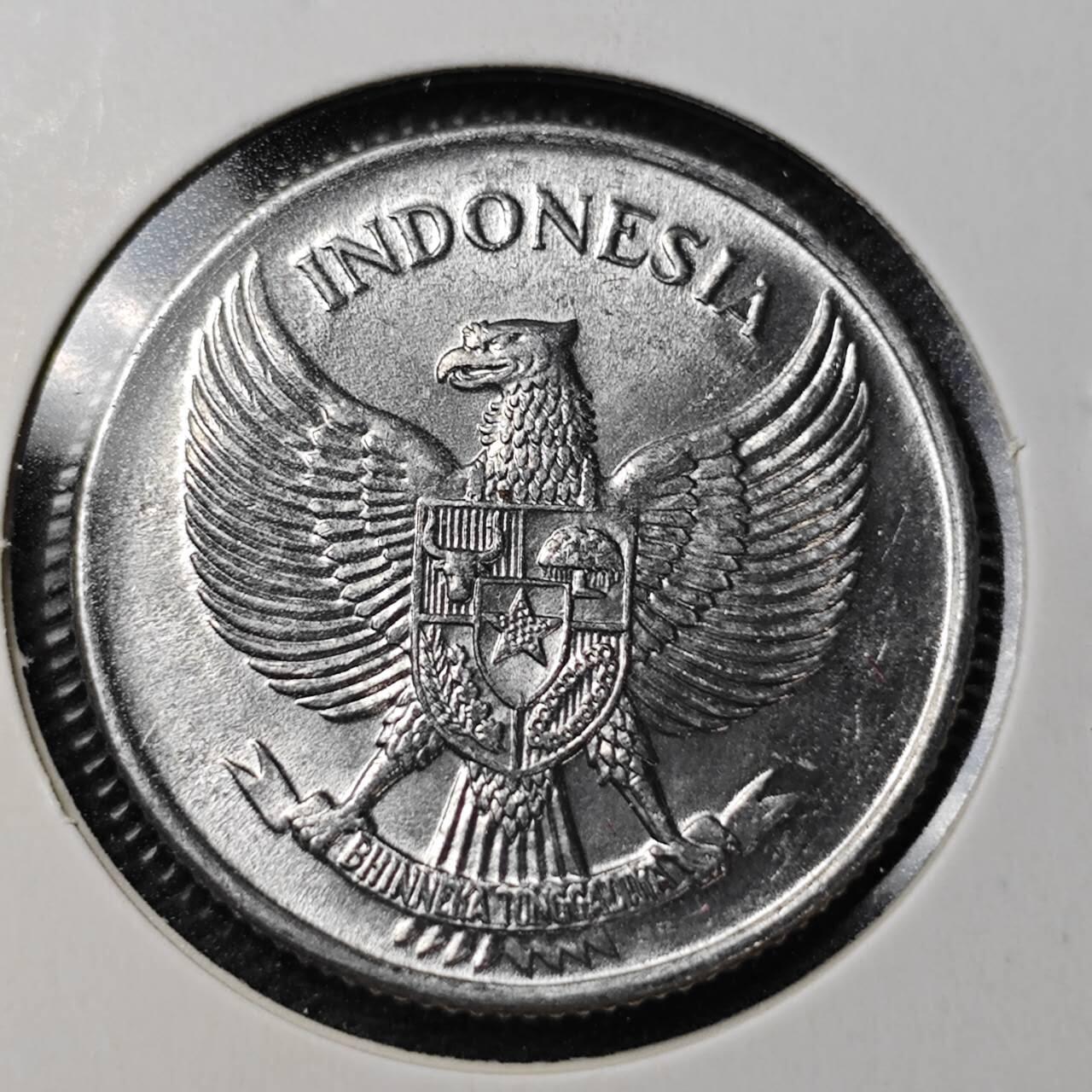 KK钱币收藏小铺  第361场  2月预留时间 周末发货  1957印度尼西亚25仙 好品