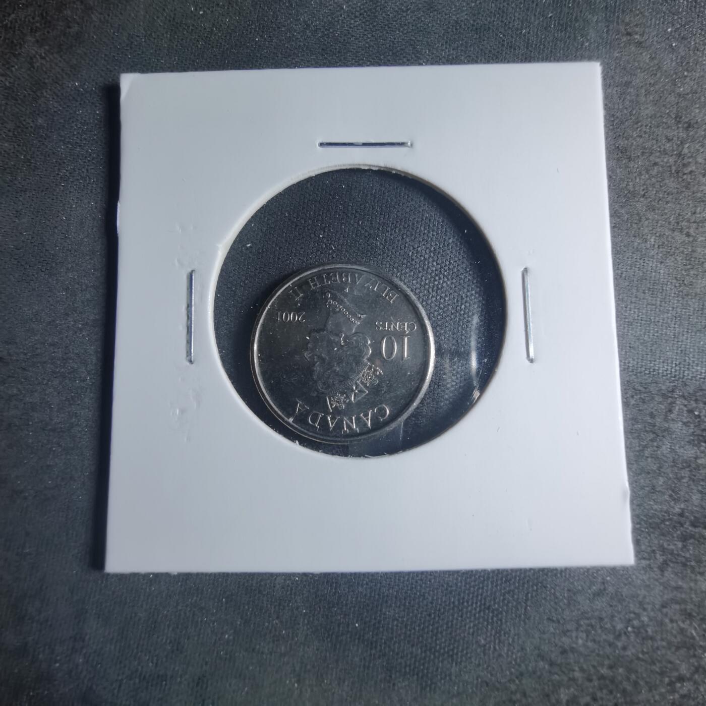 沼泽如烟--第885场 加拿大2001年十分纪念币