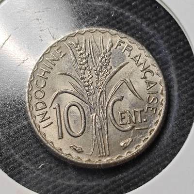KK钱币收藏小铺  第361场  2月预留时间 周末发货 -  1940法属印支10分 好品