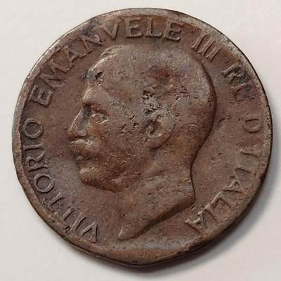 布加迪🐬～世界钱币(上海)🌾第 255 期 /  各国套币和散币 - 意大利🇮🇹 1921年 5分 19.5mm