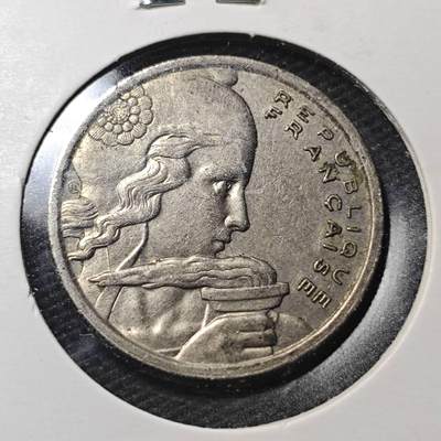 KK钱币收藏小铺  第360场  2月预留时间 周末发货 -  1958法国100法郎 火炬女神