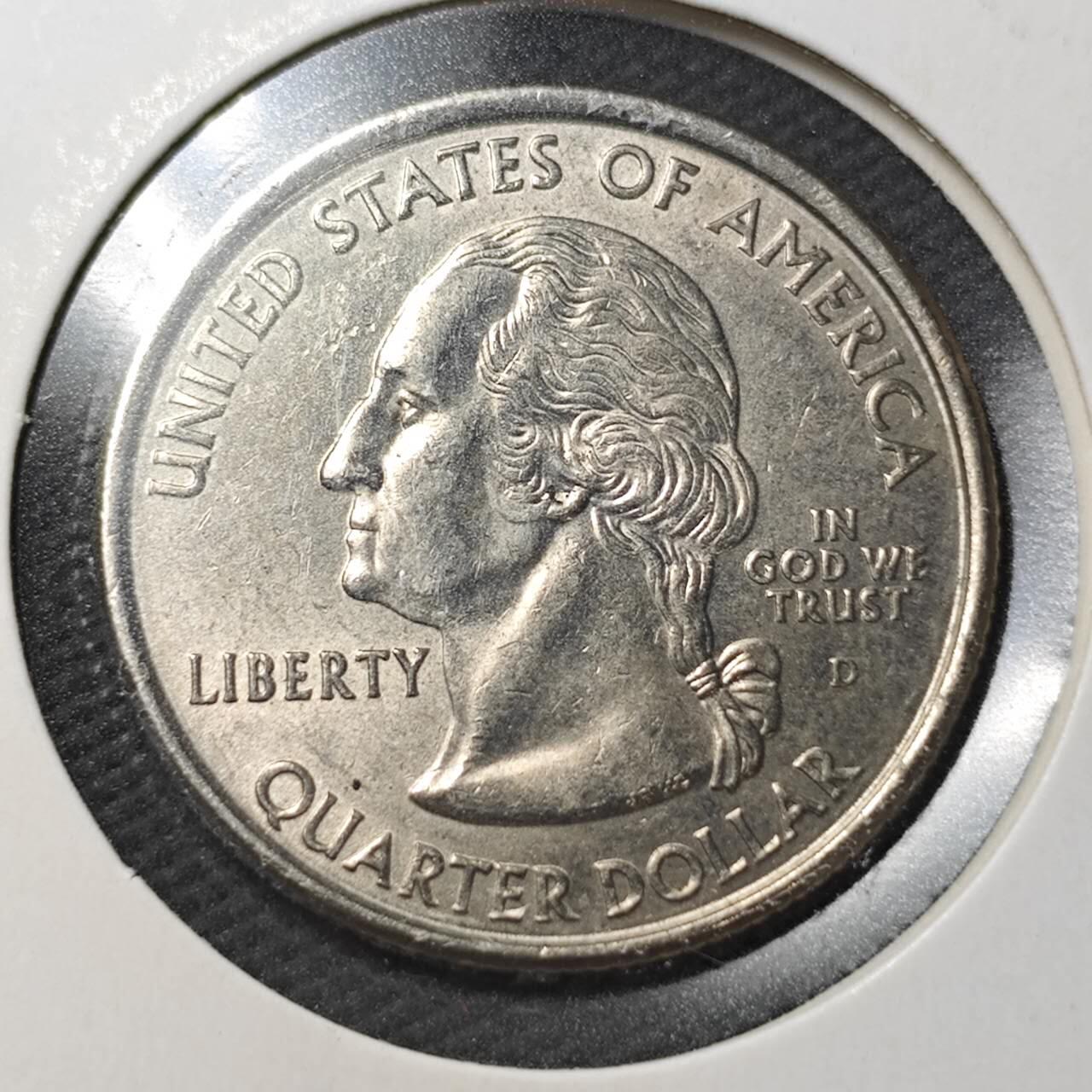 KK钱币收藏小铺  第361场  2月预留时间 周末发货  2000美国25分纪念币