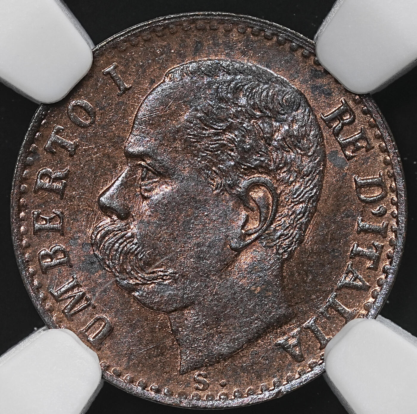 修遠堂世界钱币第九十一期 NGC MS64BN 1899年意大利1分铜币