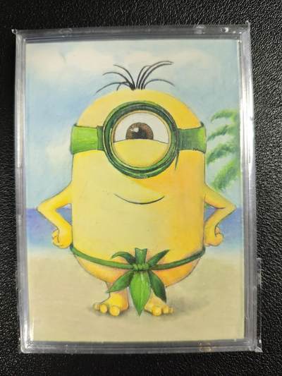 天玑星卡拍第133期《10.30周四截拍》持续收拍收评中 满赠卡需备注 - 【手绘卡】Ber 小黄人 手绘卡