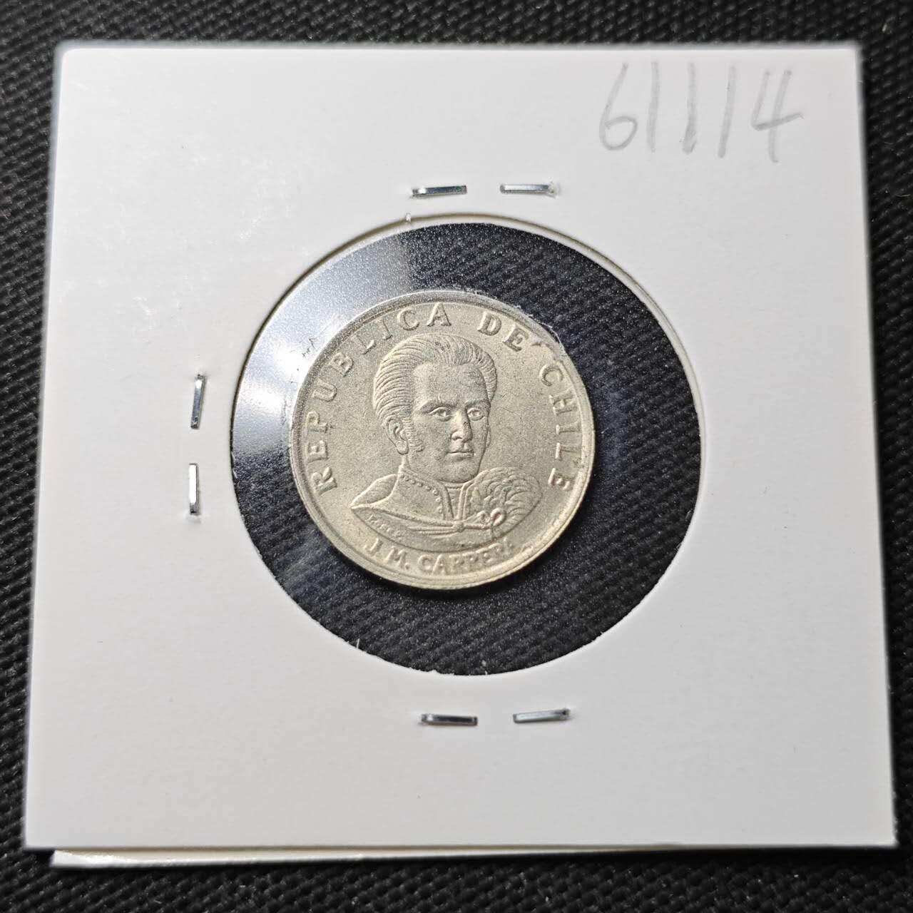 KK钱币收藏小铺  第361场  2月预留时间 周末发货  1971智利1比索