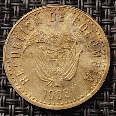 布加迪🐬～世界钱币(上海)🌾第 255 期 /  各国套币和散币 - 哥伦比亚🇨🇴 1993年 100比索