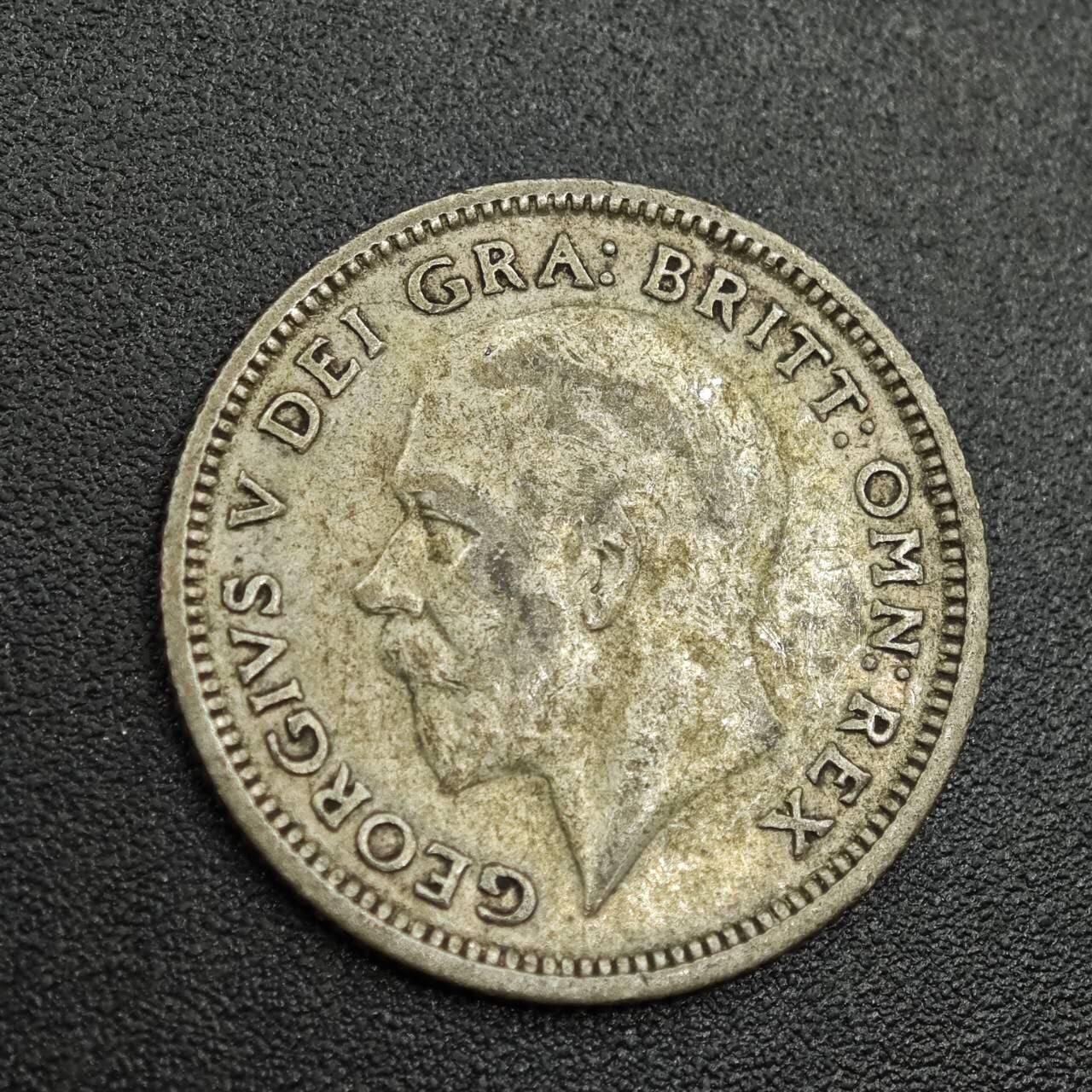 【淘币小摊】限时拍第七百八十拍  小银币场  满百包邮可预留两周  周一统一发货  英国1926年乔治五世6便士银币