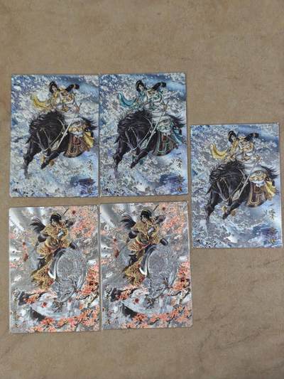 夜之极第三十四期 （11月1日周六晚9点截拍，欢迎竞拍） - 卡德曼  扈三娘三色 五张 粗闪