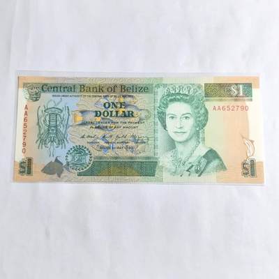 各国外币第96期 品种好大部分全新 - 伯利兹1元1990年 长版全新