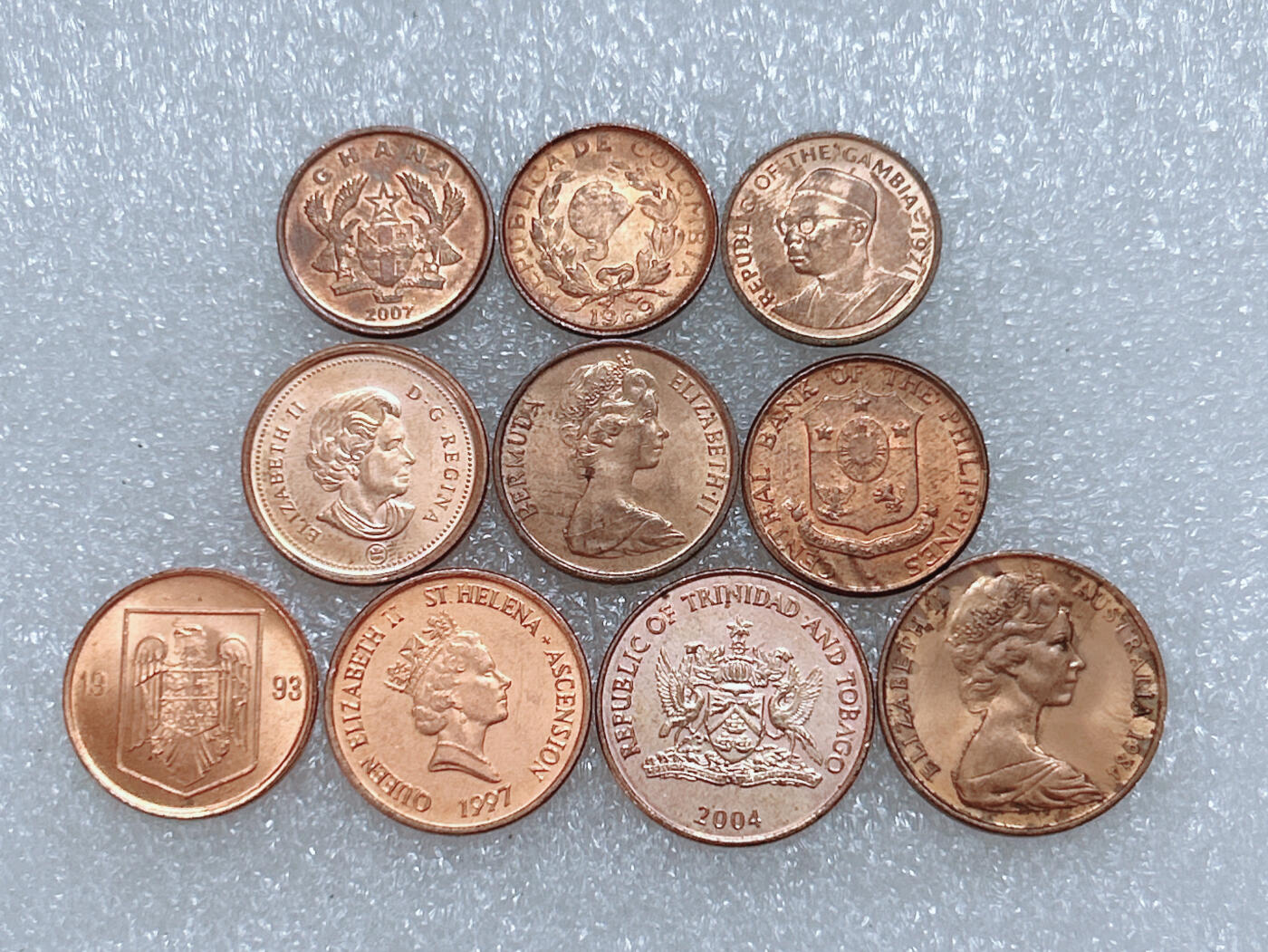 第一海外回流一元起拍收藏 散集专场  第259期 散币一组10枚 带光品