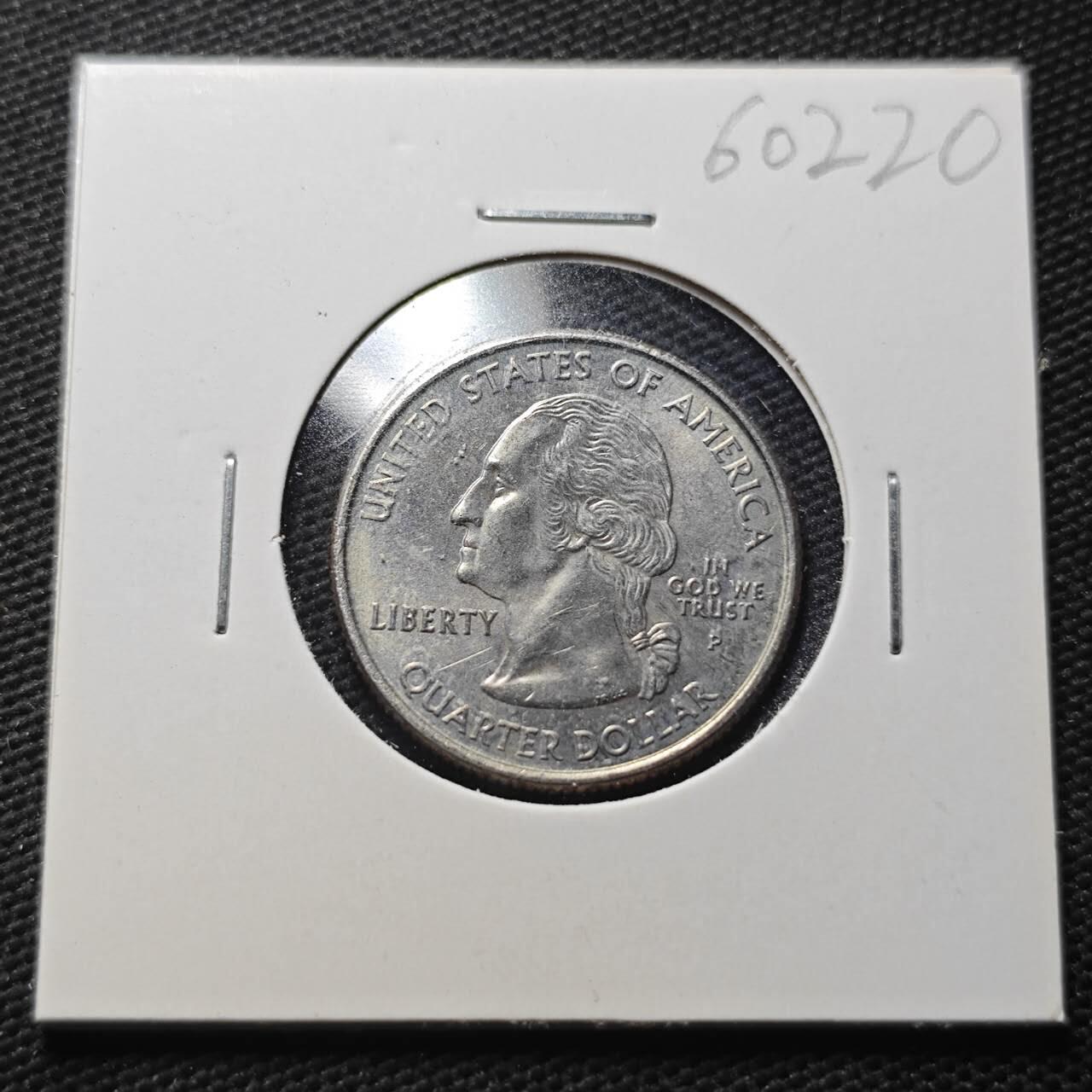 KK钱币收藏小铺  第360场  2月预留时间 周末发货  美国25分纪念币 好品