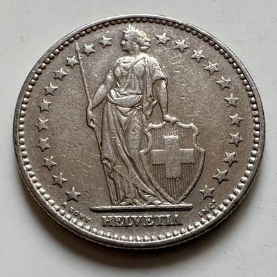 🌹外币初藏🌹🐯2025年第121场  每周二四六晚8️⃣点 哈萨克纪念币 - 瑞士1968年2法郎