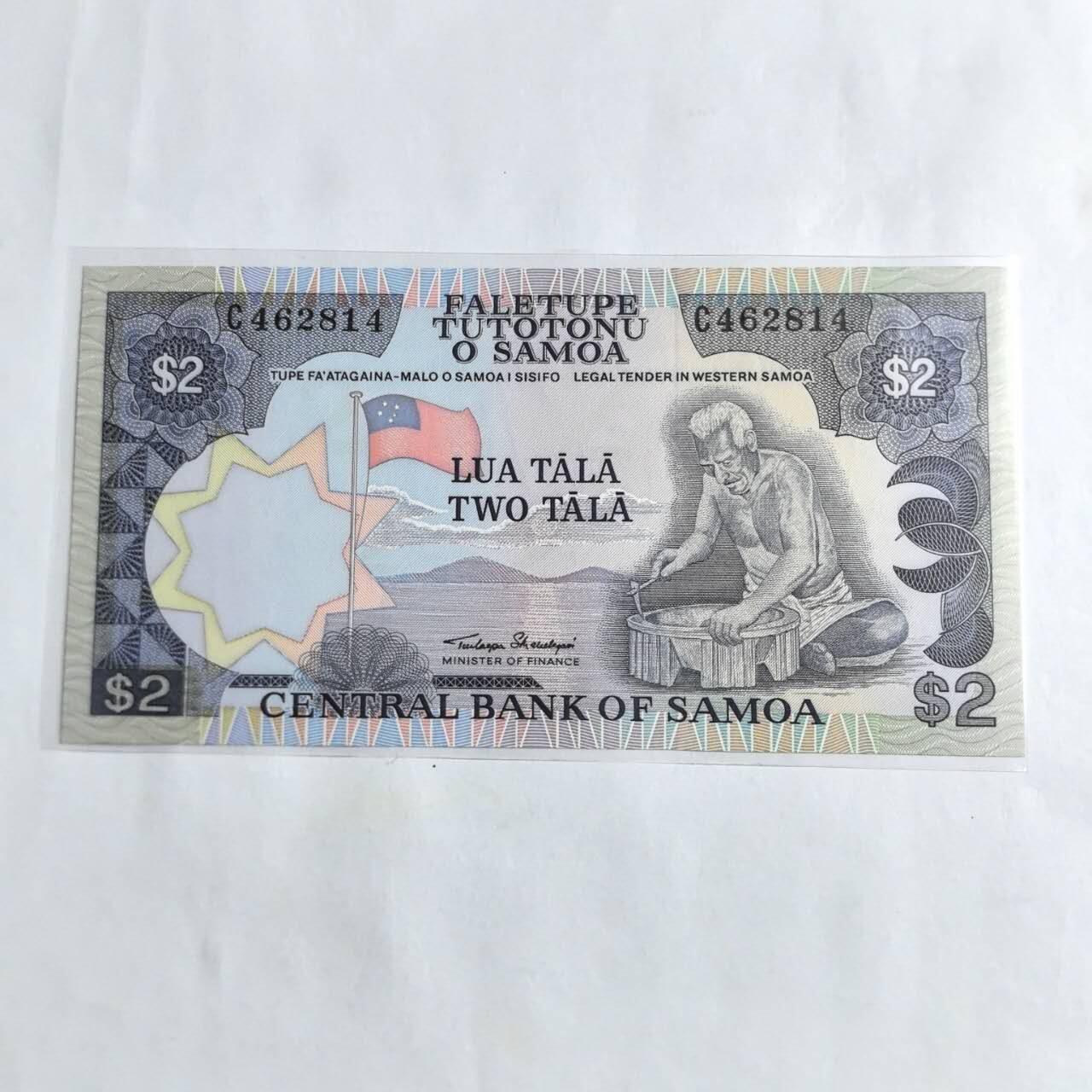 各国外币第96期 品种好大部分全新 萨摩亚2塔卡 全新