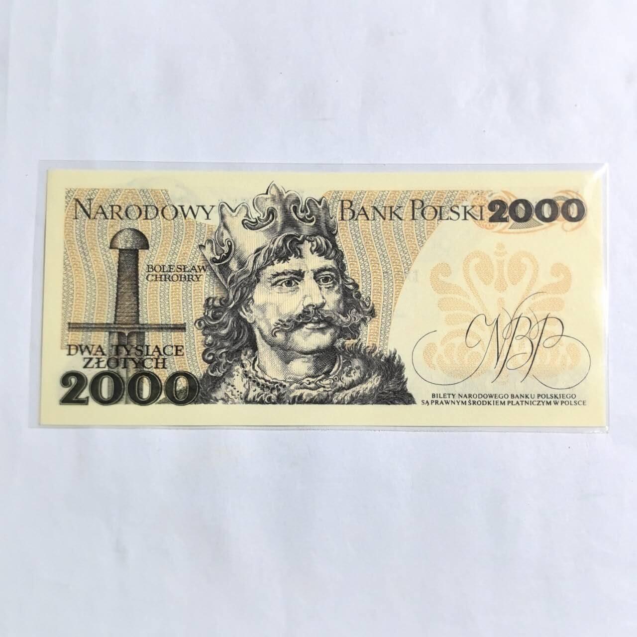 各国外币第96期 品种好大部分全新 波兰2000兹罗提 全新