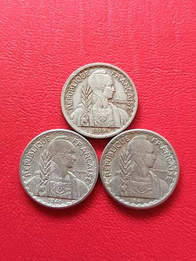 【云涧收藏】第七十五场 - 法属印支1939年、1941年10分3枚