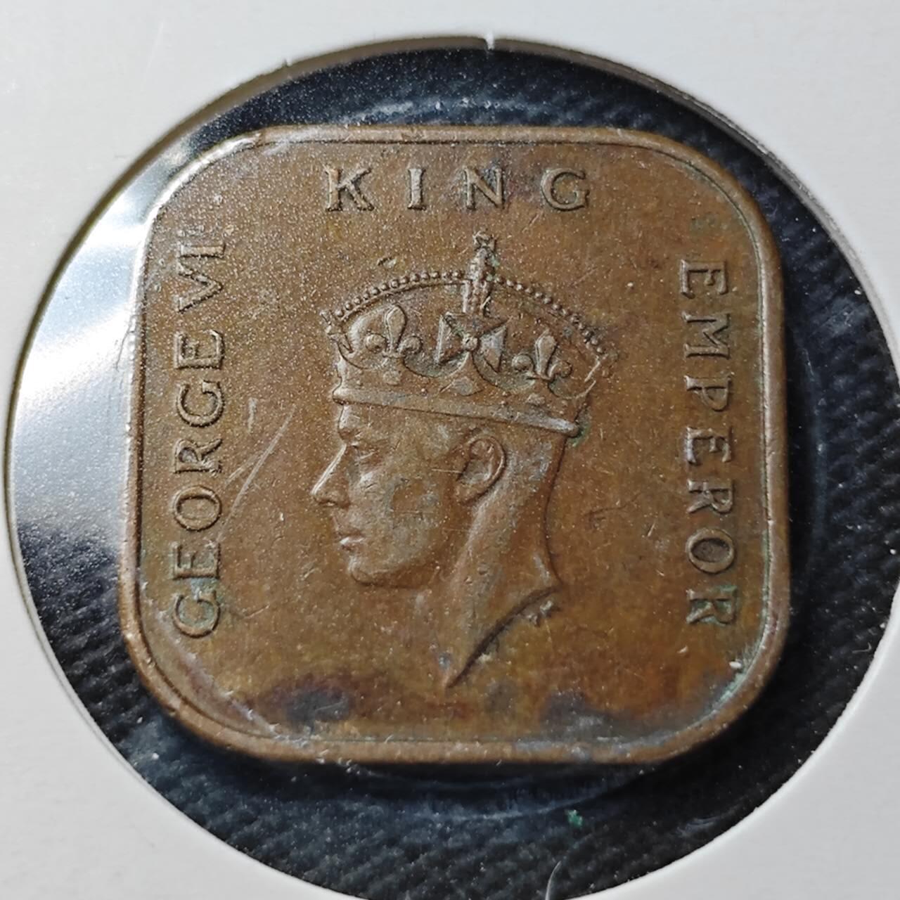 KK钱币收藏小铺  第361场  2月预留时间 周末发货  1940马来亚1分铜币