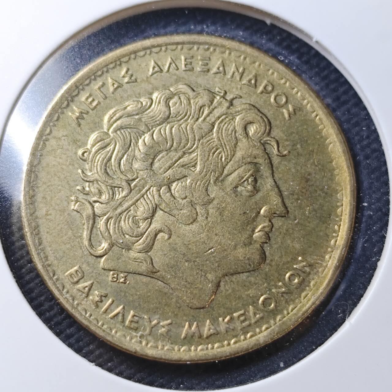 KK钱币收藏小铺  第360场  2月预留时间 周末发货  希腊100德拉克马