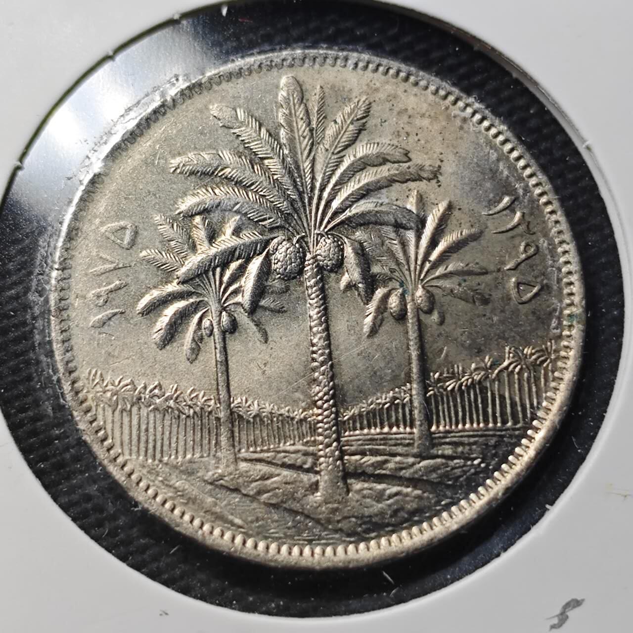 KK钱币收藏小铺  第360场  2月预留时间 周末发货  伊拉克100费尔椰树 好品