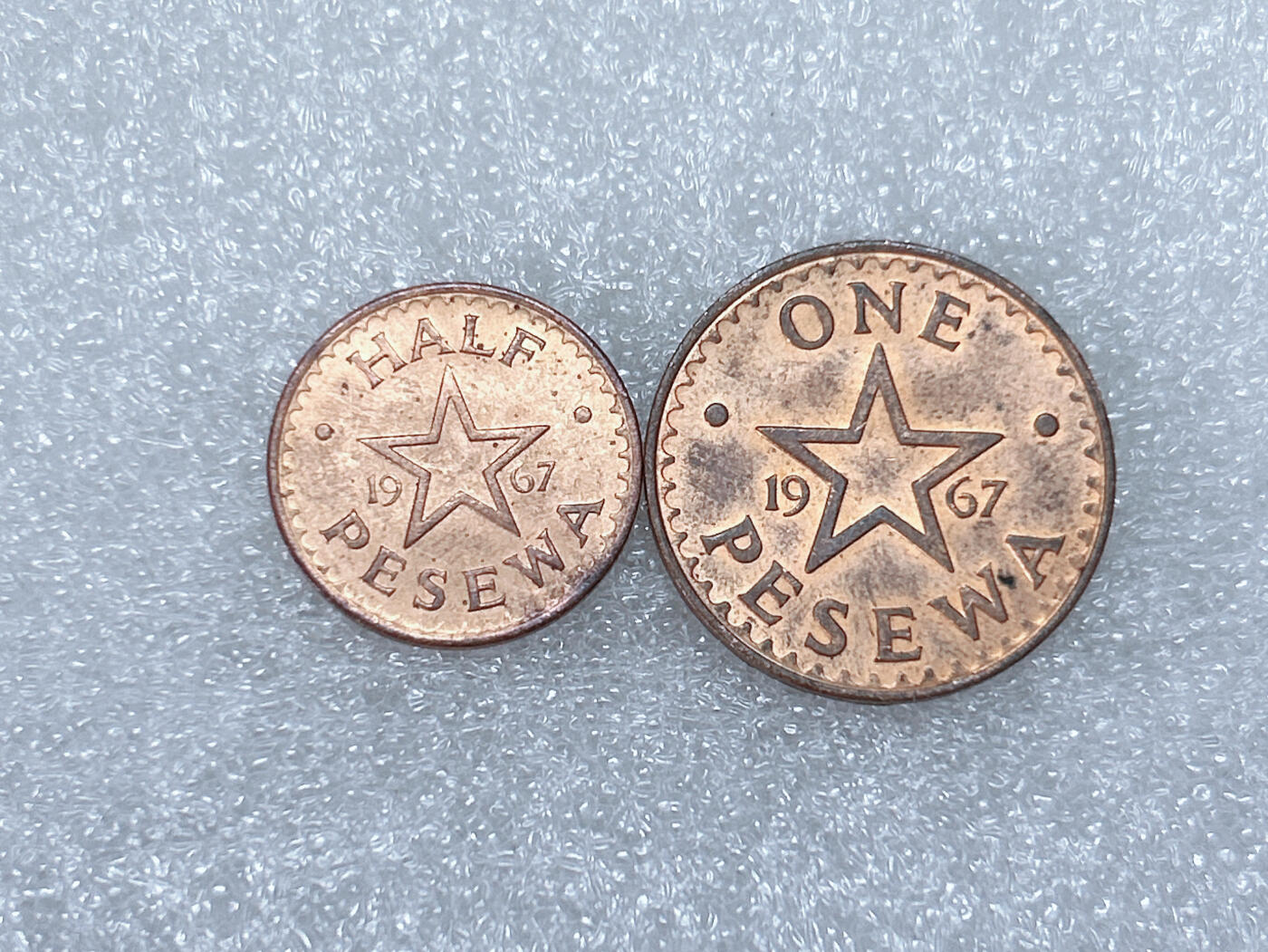 第一海外回流一元起拍收藏 散集专场  第259期 加纳1967年铜币 2枚