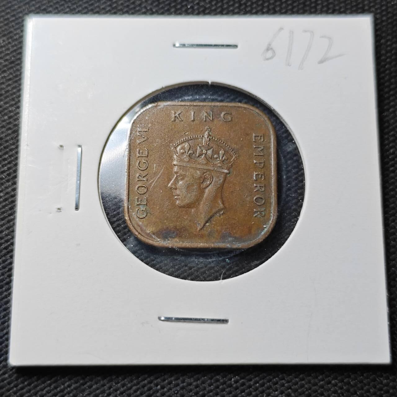 KK钱币收藏小铺  第361场  2月预留时间 周末发货  1940马来亚1分铜币