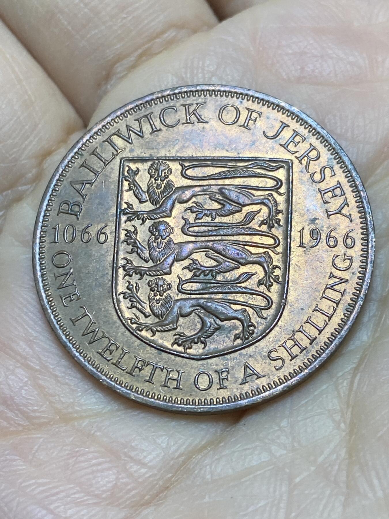 2025年第一百一十九场(总第一百四十五场）外国好品散币(免佣金) 泽西岛🇯🇪1966年1/12先令