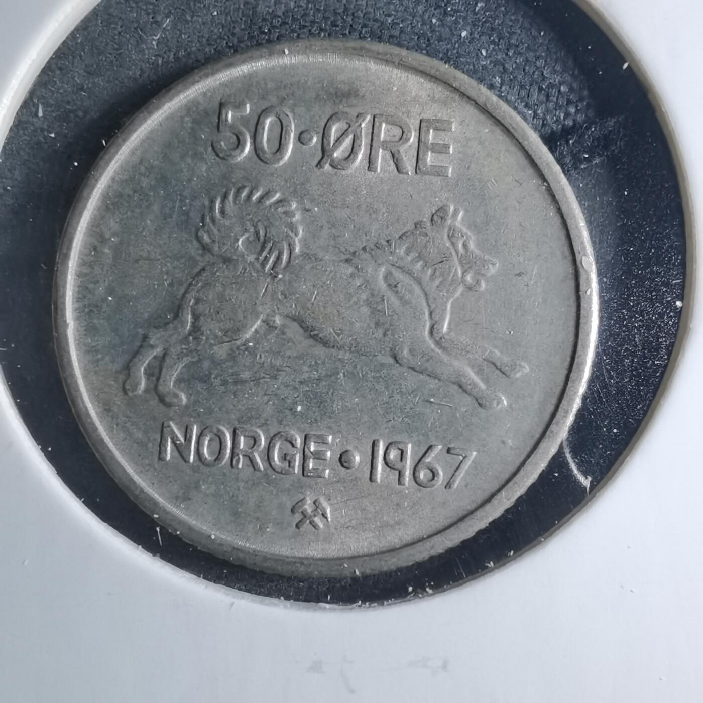 沼泽如烟--第885场 挪威1967年50欧尔