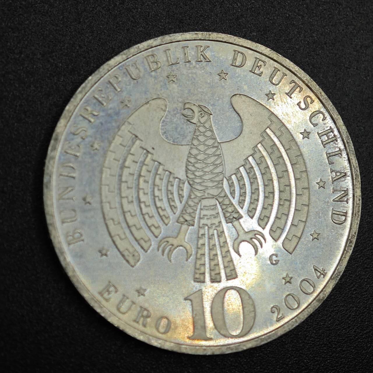 【淘币小摊】限时拍第七百八十拍  小银币场  满百包邮可预留两周  周一统一发货  德国2004年10欧元银币