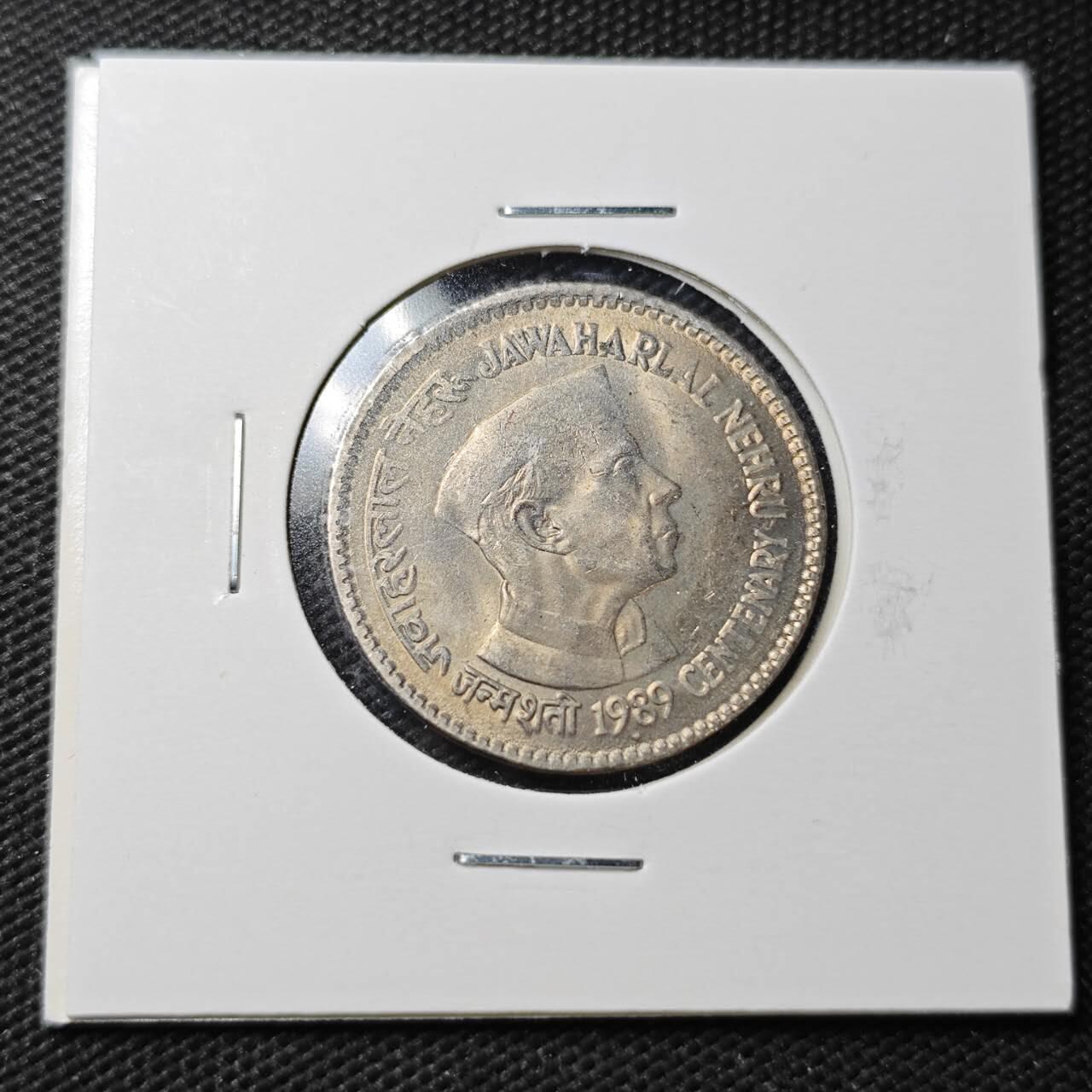 KK钱币收藏小铺  第361场  2月预留时间 周末发货  印度1卢比纪念币 好品