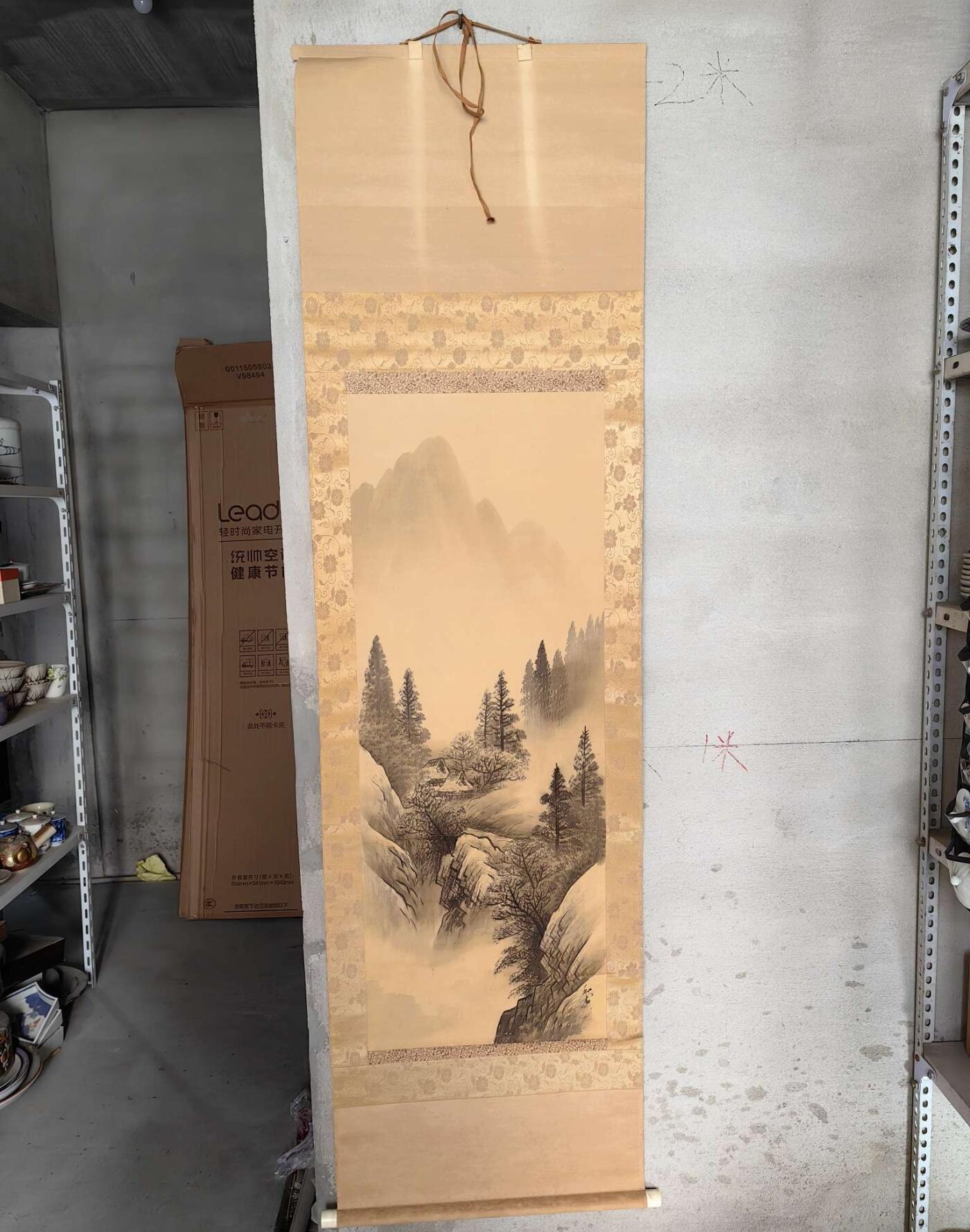 日本特选凌裱绢本卷轴