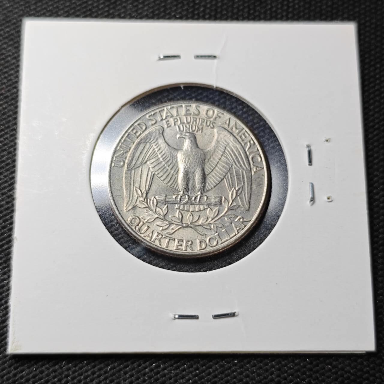 KK钱币收藏小铺  第361场  2月预留时间 周末发货  1982美国25分 好品