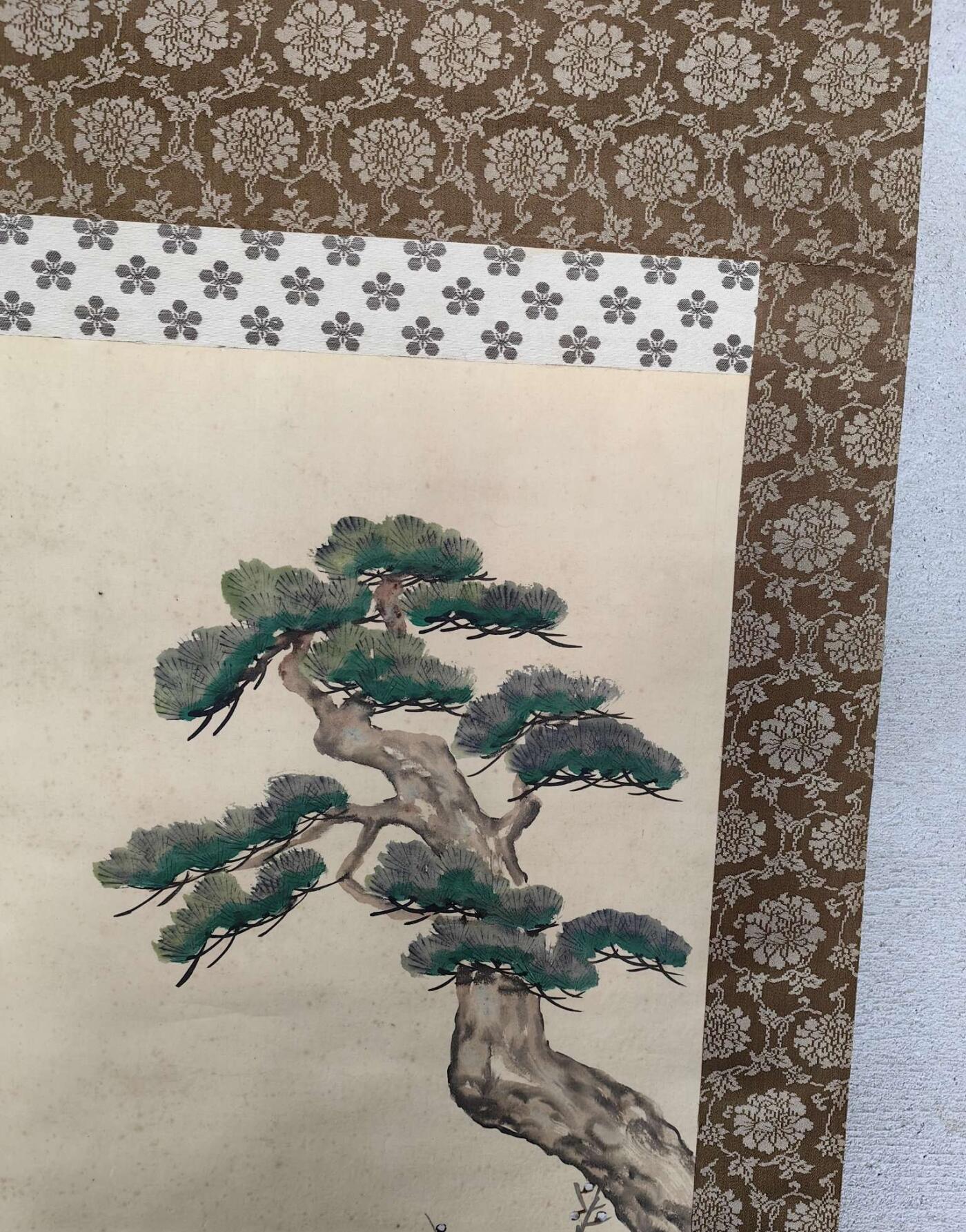 日本特选凌裱绢本卷轴